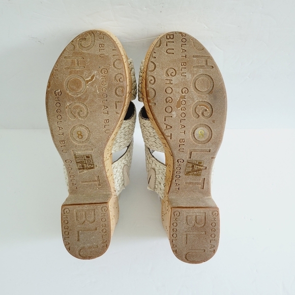 NEW Chocolat Blu Buckle Galya Platform Slide Sandals Size 8 - Picture 6 of 8